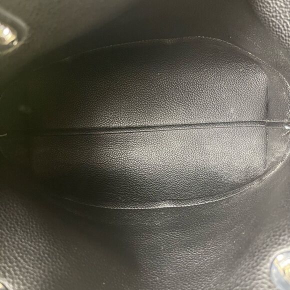 Calvin Klein gray and Bleu denim logo with black synthetic trim large tote - Picture 10 of 15